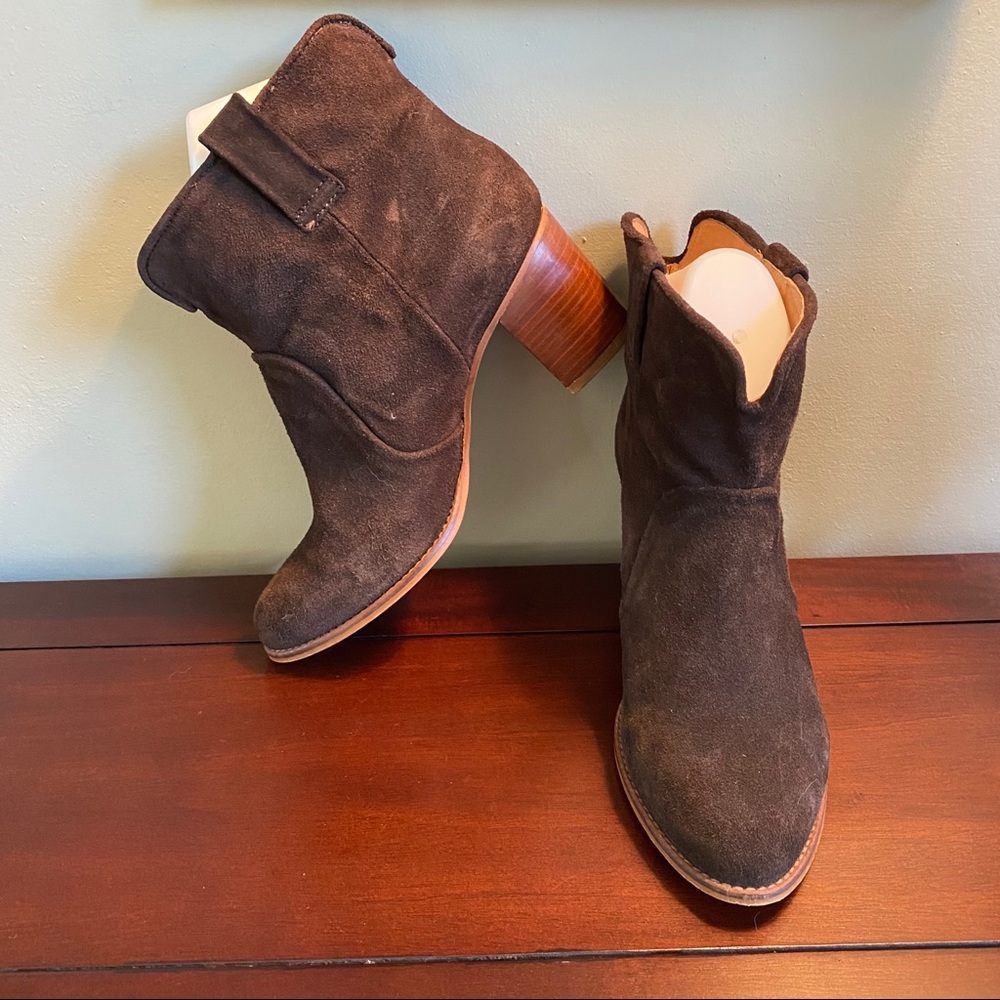 Urban Outfitters Brown Suede Booties